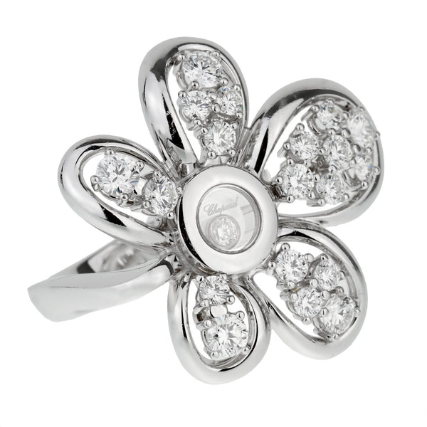 Louis Vuitton Petite Fleur Flower Diamond Ring