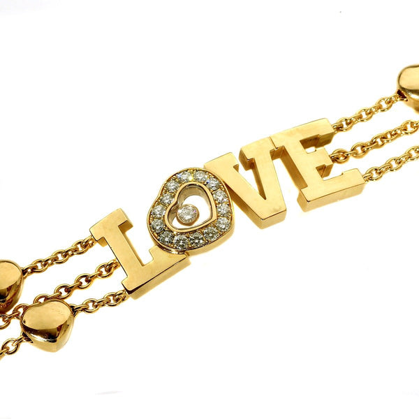 Louis Vuitton M8015F LV Padlock Bracelet, Gold, 19