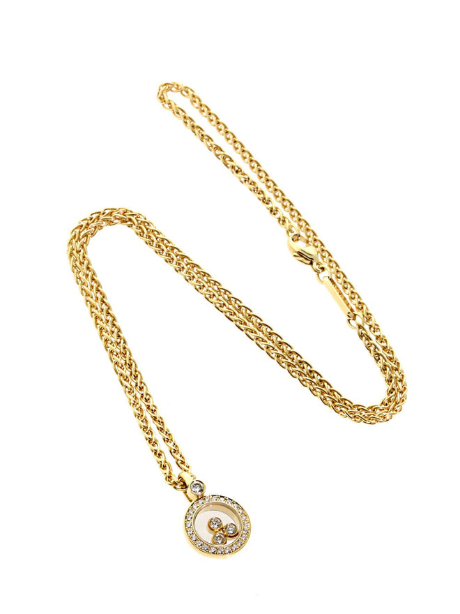 Chopard Happy Diamond Yellow Gold Diamond Necklace 793957-0001 ...