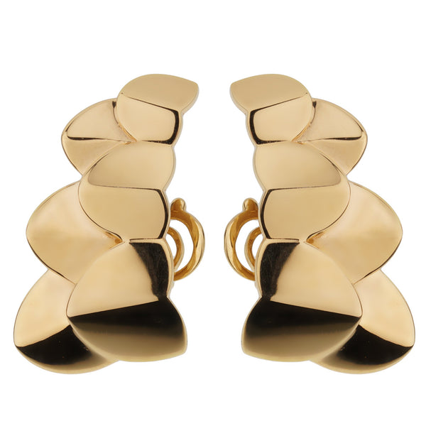 Louis Vuitton Diamond Stud Earrings 18k Yellow Gold – Opulent Jewelers