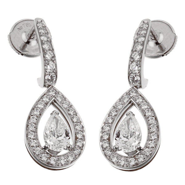 Louis Vuitton Blossom Monogram Long Diamond Gold Earrings – Opulent Jewelers