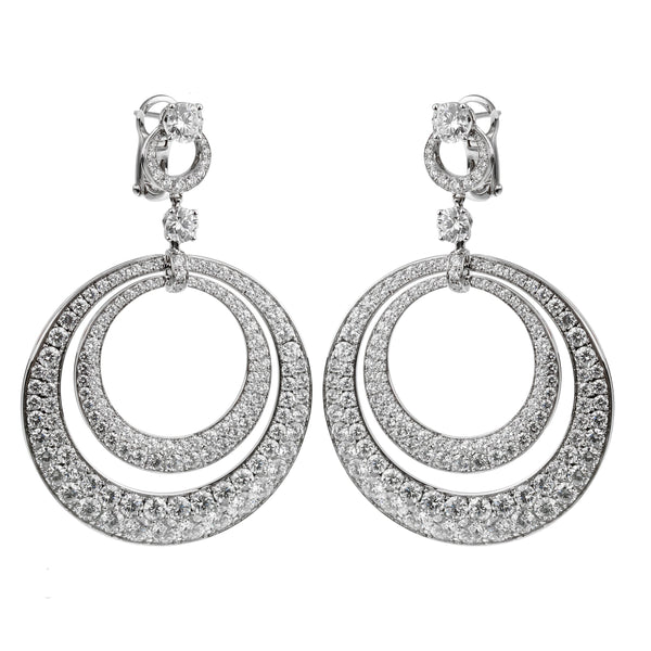 Louis Vuitton Diamond White Gold Earrings – Opulent Jewelers