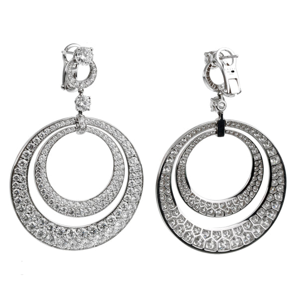 Louis Vuitton Diamond White Gold Earrings – Opulent Jewelers