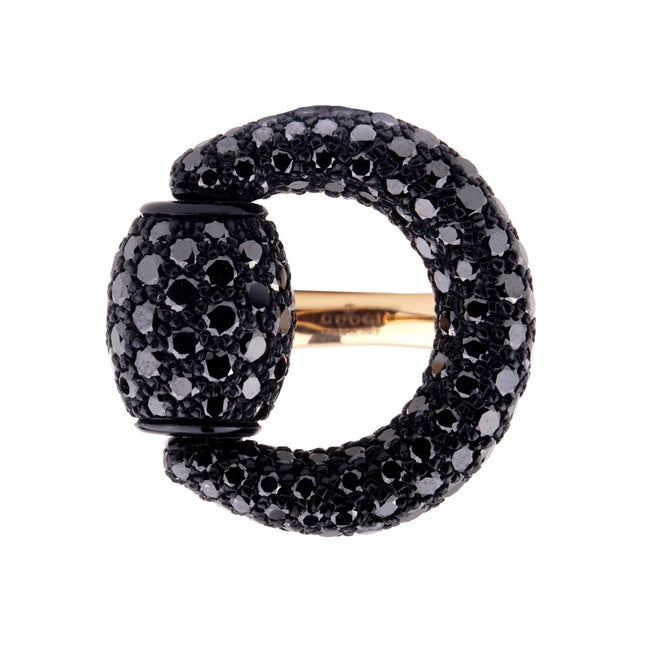 gucci black diamond ring