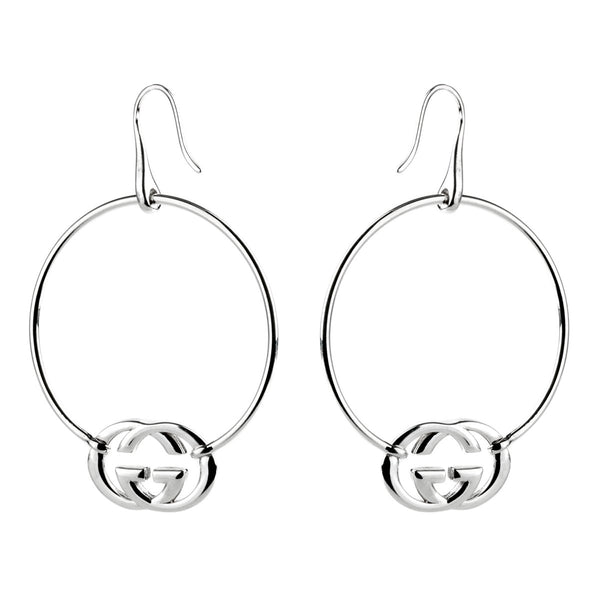 Gucci Hoop Double G Silver Earrings – Opulent Jewelers