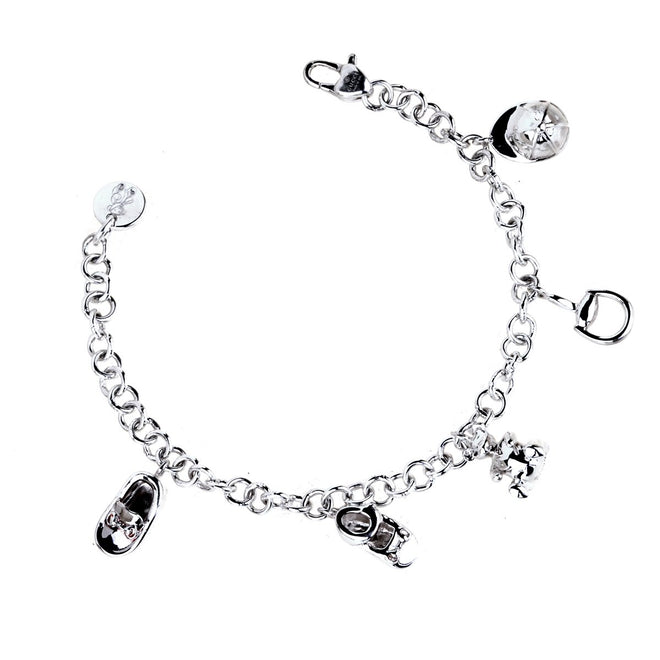ovn Kejser Underskrift Gucci Horsebit Charm Silver Bracelet – Opulent Jewelers