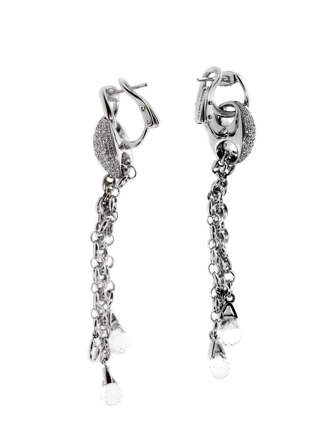 Gucci Horsebit Diamond Earrings in White Gold – Opulent Jewelers