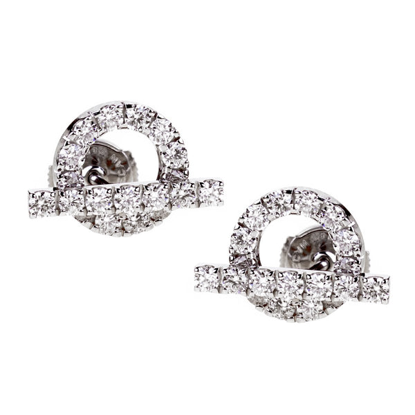 Louis Vuitton Diamond White Gold Earrings – Opulent Jewelers