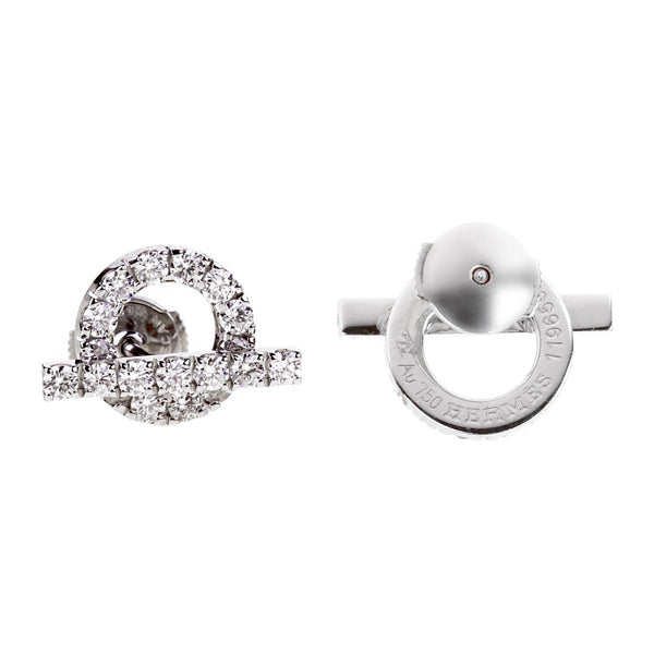 Louis Vuitton Diamond White Gold Earrings – Opulent Jewelers