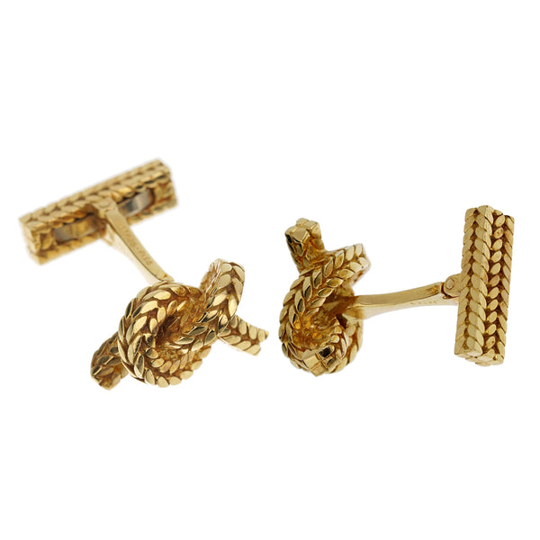 Hermes Yellow Gold Golf Club Cufflinks