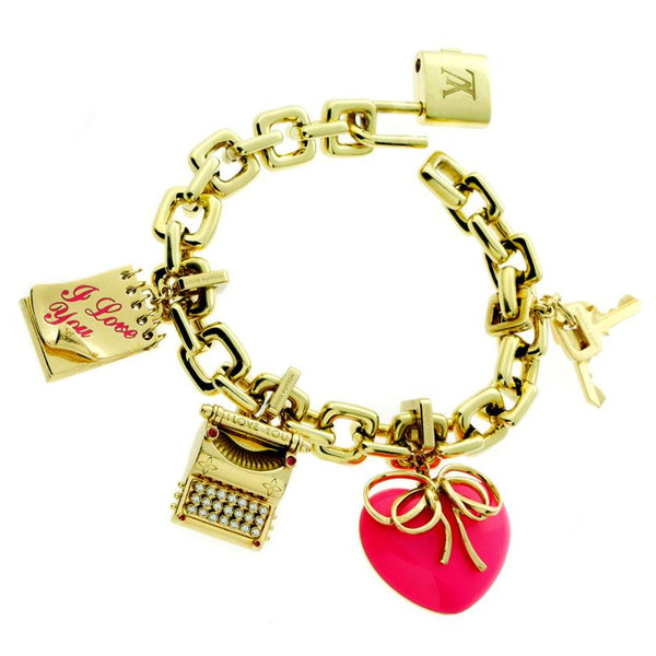 Louis Vuitton Tri-Colored Gold Idylle Blossom Monogram Bracelet , Station Bracelet, Contemporary Jewelry