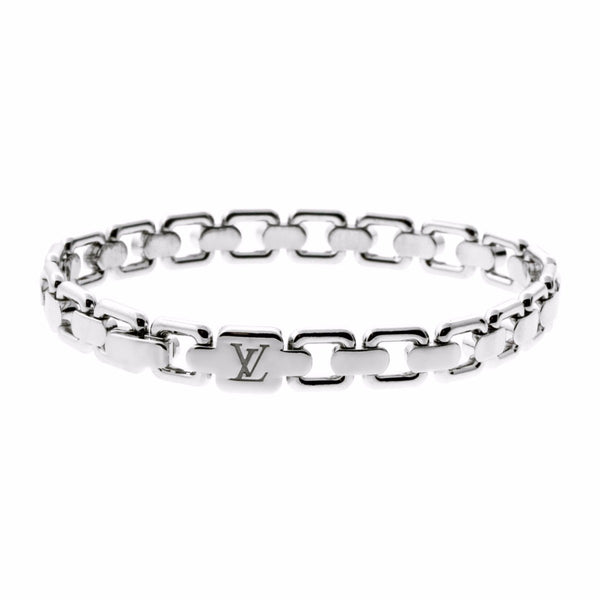 Louis Vuitton Empreinte 18K White Gold Bangle Bracelet