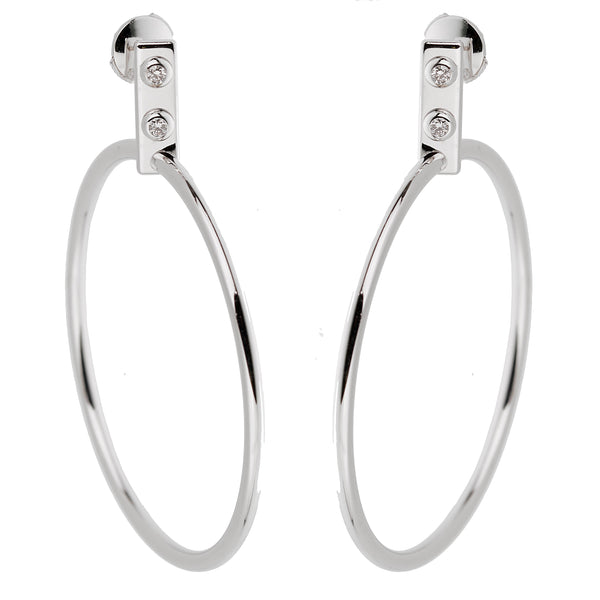 Louis Vuitton 18K Diamond Blossom BB Stud Earrings - 18K White