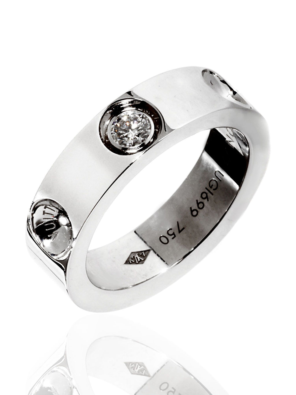 18k White Gold Louis Vuitton Empreinte Ring Louis Vuitton Buy at TrueFacet