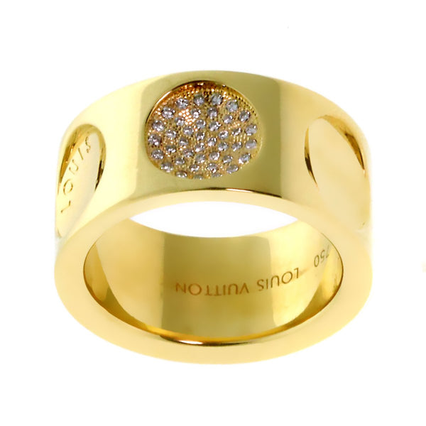 Louis Vuitton White Gold Emprise Band Ring at 1stDibs