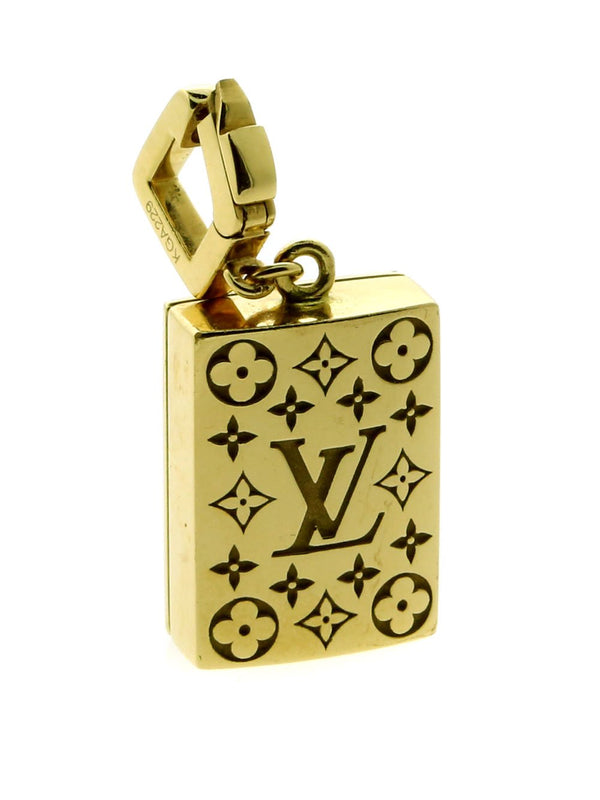 Louis Vuitton Airplane Diamond Charm Gold Pendant – Opulent Jewelers