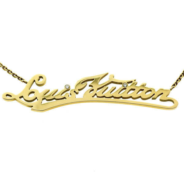 Louis Vuitton Airplane Diamond Charm Gold Pendant – Opulent Jewelers