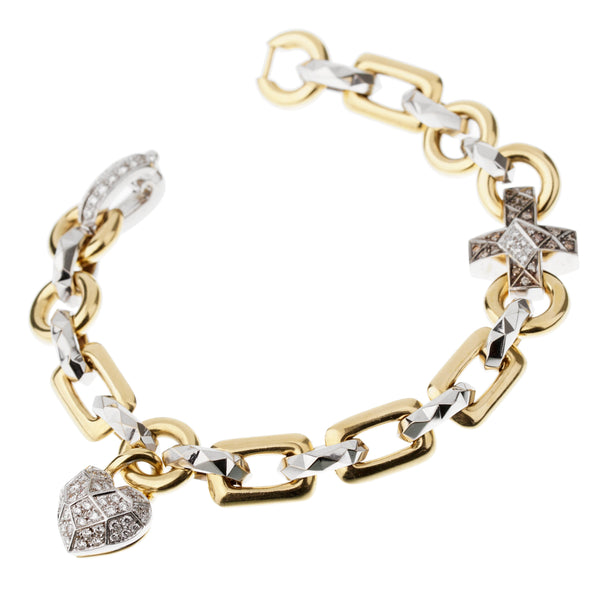 Louis Vuitton Diamond Gold Bangle Bracelet – Opulent Jewelers