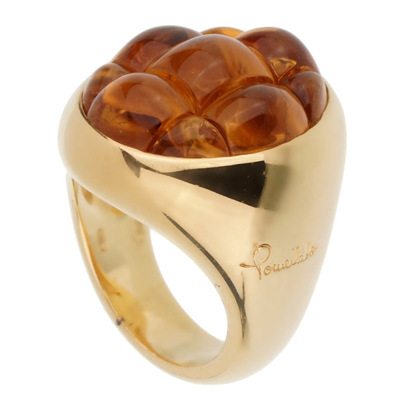 Louis Vuitton Empreinte Large Model Yellow Gold Band Ring at 1stDibs