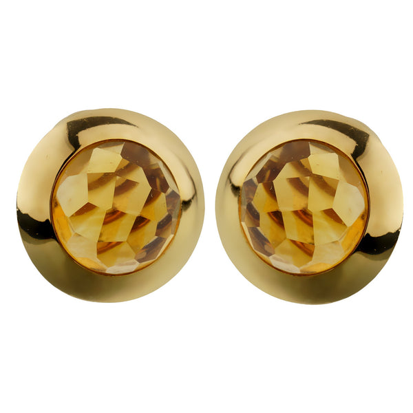 Louis Vuitton Diamond Stud Earrings 18k Yellow Gold – Opulent Jewelers