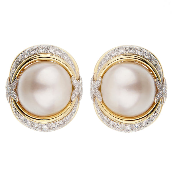 Louis Vuitton Charm and Pearl Yellow Gold Hoop Earrings – Opulent Jewelers