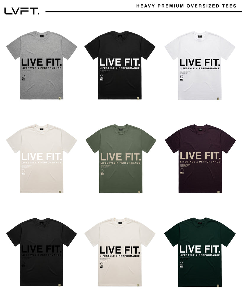 ALL NEW HEAVY WEIGHT OVERSIZED TEES - Live Fit. Apparel