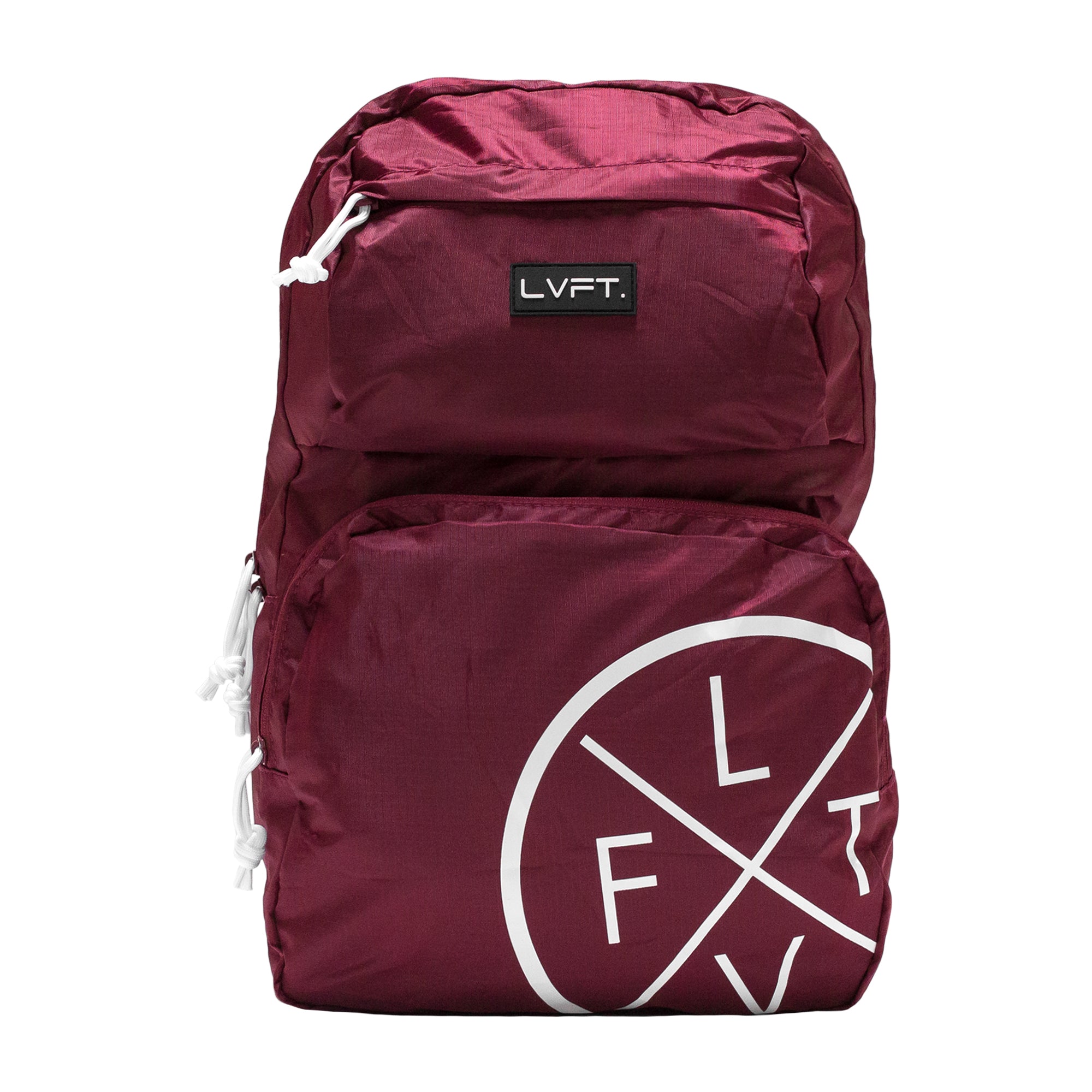 maroon backpack