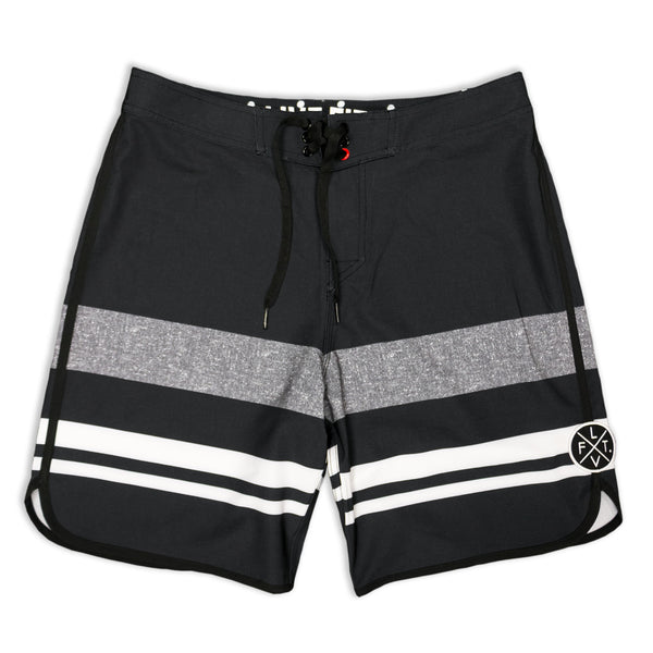 Wedge Boardshorts- Black | Live Fit. Apparel