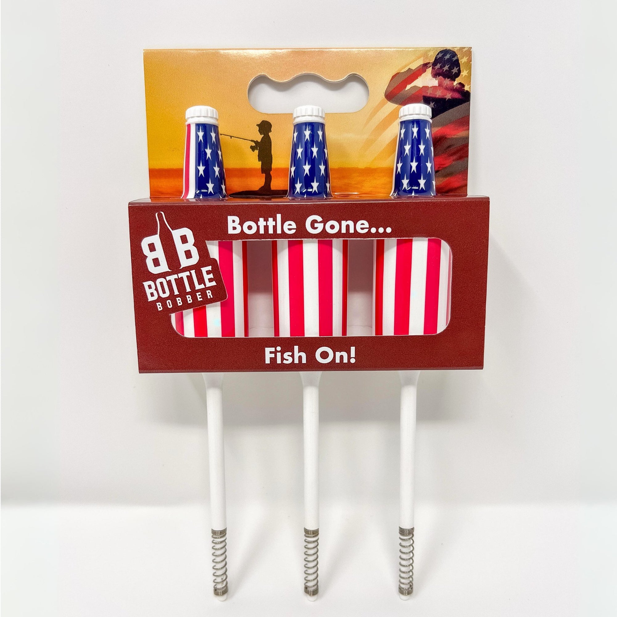 Southern Bell Brands Red and White | Bottle Bobber | Red Flag 3 Pack