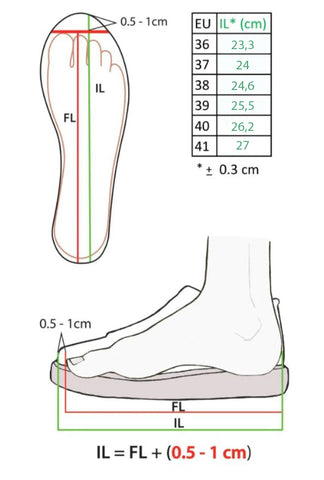 Elmario Shoes Size Guide  