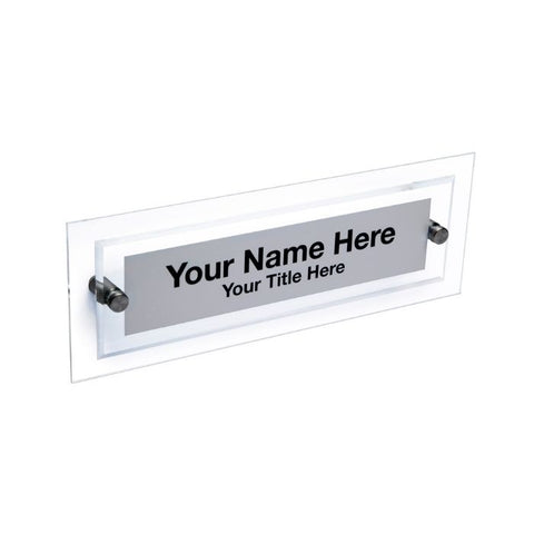 Wall Nameplate with Standoffs