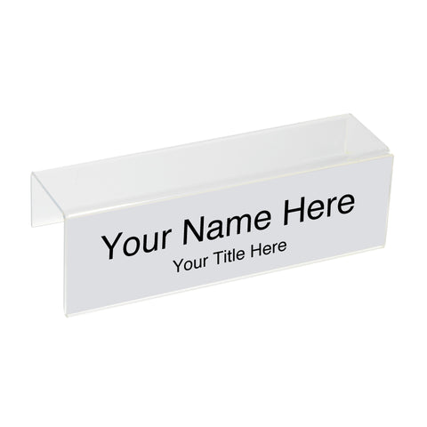 Cubicle Nameplate Holders - Single-Sided