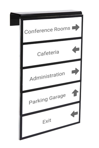 Multi-Tier Cubicle Nameplate Holders – 5-Tier