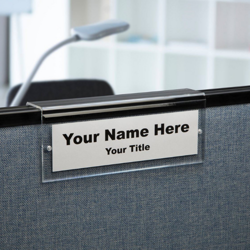 Create Professional Office Signage with Magnetic Nameplate Holders ...