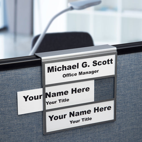 Shop Three-Slot Cubicle Nameplate Holders | Plastic Products Mfg ...