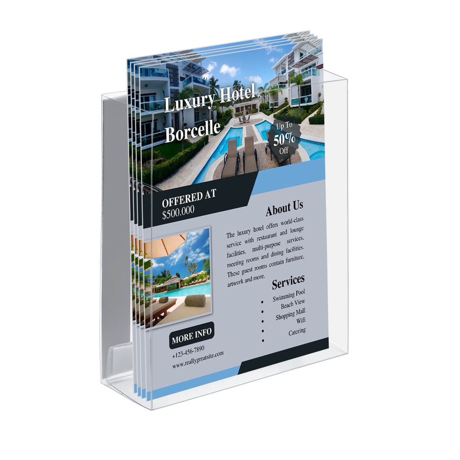 Vinyl Brochure Holders Folded - 4-1/2 x 5  Plastic Products Mfg –  Plastic Products mfg