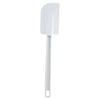 (10", 14", 16") Plastic Scrapper 12/Pack is perfect for all your baking needs. Designed with a flat, blunt blade, this scraper easily reaches into nooks and crannies of bowls, tight containers, and between mixing blades. For added convenience, this scraper has a long handle for a comfortable grip and a hanging hole for easy storage. This model is also BPA free.