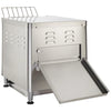 Spectrum Electric Conveyor Toaster 1/Pack can toast up to 300 slices per hour, ideal for use in busy restaurants, diners, and buffets. An upper and lower heating element can be operated independently making this commercial conveyor toaster perfect for toasting bagels, bread, buns, and even pizzas. The variable-speed dial allows for precise speed control ensuring the perfect doneness. A wide shoot and extra wide return ramp prevent food from getting stuck for a seamless toasting experience.