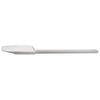 (10", 14", 16") Plastic Scrapper 12/Pack features a plastic handle that offers a secure and comfortable grip, a bowl-shaped blade for efficient scraping, and a loop on the end that can be hung for easy storage, a useful addition in any kitchen. This plastic scraper can be used for a variety of applications including making batters and dressings, stirring in ingredients, and removing excess material from bowls and jars. A great all-purpose spatula. This model is BPA free ensuring it is food safe.