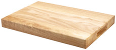 Wood Cutting Board elevates your cutting board experience. Made from thick natural hardwood, this chopping board won’t bend, warp or crack ideal for daily use in restaurants, hotels and more. Two recessed handles along the edges allow for easy maneuvering and transport. The solid hardwood construction minimizes knife dulling making this an ideal cutting board for daily use. 