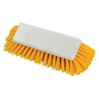 Floor Scrub Brush Head 12/Pack is designed with angled side bristles which allow for effective cleaning in hard to reach areas like baseboards, under counters, and around corners. Thanks to its durable construction, this multi-angle brush will withstand the rigors of commercial and institutional use.