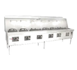 6 CHAMBER RANGE STAINLESS STEEL DECK