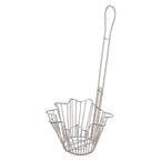 Taco Salad Bowl Fry Basket 12/Pack is perfect for molding tortillas into an attractive bowl shape, this kitchen tool is a great addition to any fast-paced food service establishment. Built with a long handle, this salad bowl keeps your hands away from hot grease during cooking. This taco salad bowl basket is easy to clean, has a high temperature tolerance, and will endure heavy duty use.