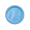 Light blue plastic plates in 7", 9", and 10" sizes, perfect for birthdays, baby showers, weddings, and events. Durable, disposable, and stylish design for easy dining and effortless cleanup.
