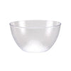 A durable 60oz pebbled clear serving bowl featuring a textured design, perfect for serving large portions of salads, fruits, or snacks at dining tables and events.