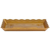 9" x 13" Wave Rectangular Tray – Elegant plastic serving platter in White, Gold, and Clear. Ideal for catering, weddings, and events. Durable, stylish, and lightweight for effortless entertaining.