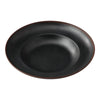Yanco Mediterrean Pasta Bowl NA-810BK Crafted from melamine, this bowl is designed to be both durable and stylish, fitting seamlessly into various dining environments. Its white color with an ivory speckled finish and brown rim adds a refined touch to any table setting. With a 12-ounce capacity, this bowl is perfect for serving pasta, salads, or other side dishes. The melamine material ensures that the bowl is break-resistant and can withstand daily use in hotels, restaurants, and cafes. 