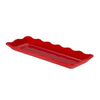 C.A.C. Rect. Platter Red 13" – Vibrant porcelain platter perfect for large servings. 12 per case. SKU: RSCAC-KC-14-RED.