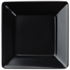 C.A.C. Square Plate Black 10" – Sleek porcelain plate ideal for modern meal presentation. 12 per case. SKU: RSCAC-KSE-10-BLK.