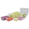 Cover for Food Pan is made from polycarbonate, this shatterproof cover is easy to clean and will withstand high volume service. This translucent food pan cover provides a clear view of what's inside.